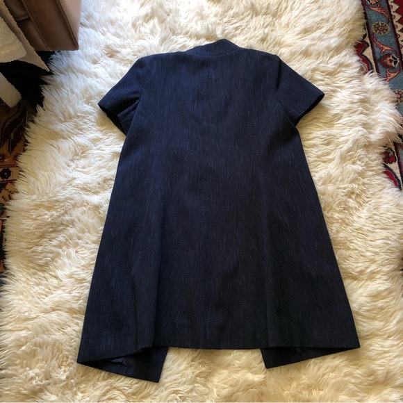 Chanel 2015 short sleeve navy cotton jacket 38 - Picture 7 of 14